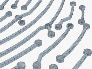 electronic fingerprint v 1 3D Model