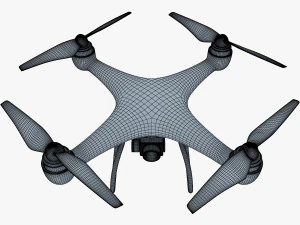 drone quadcopter v 1 3D Model