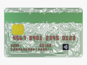 electronic circuit bank card v 1 3D Модель