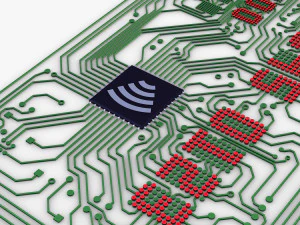 electronic circuit bank card v 1 3D Model