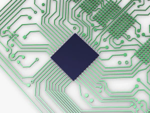 electronic circuit bank card v 1 3D Model