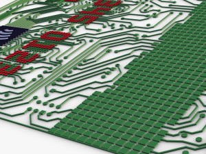 electronic circuit bank card v 1 3D Модель