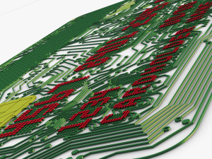 electronic circuit bank card v 1 3D Модель