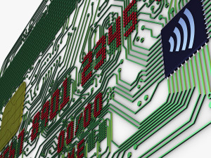 electronic circuit bank card v 1 3D Модель