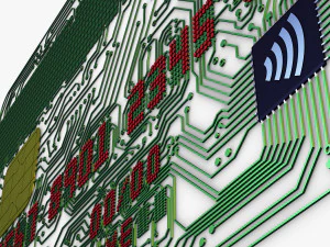 electronic circuit bank card v 1 3D Model
