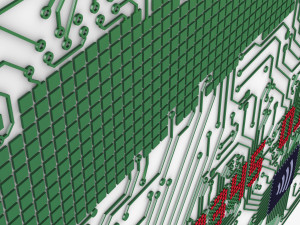 electronic circuit bank card v 1 3D Модель