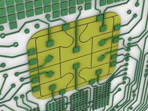 electronic circuit bank card v 1 3D Модель