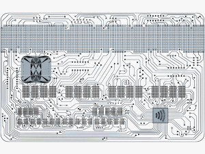 electronic circuit bank card v 1 3D Модель