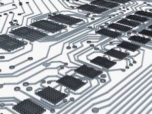 electronic circuit bank card v 1 3D Model