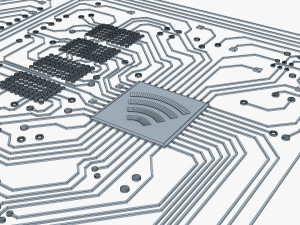 electronic circuit bank card v 1 3D Модель