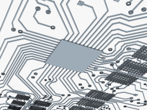 electronic circuit bank card v 1 3D Модель
