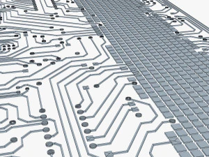 electronic circuit bank card v 1 3D Model