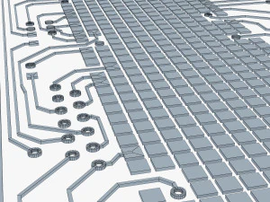 electronic circuit bank card v 1 3D Model