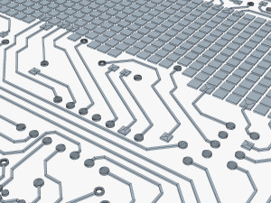 electronic circuit bank card v 1 3D Модель