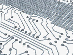 electronic circuit bank card v 1 3D Model