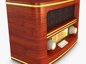 retro radio auna belle 3D Model