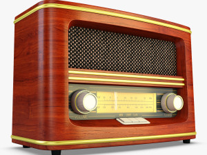 retro radio auna belle 3D Model