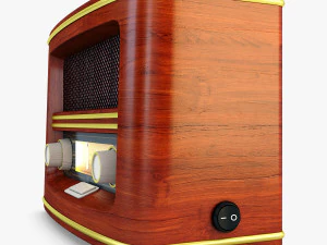 retro radio auna belle 3D Model