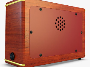 retro radio auna belle 3D Model