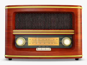 retro radio auna belle 3D Model