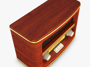 retro radio auna belle 3D Model