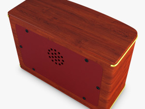 retro radio auna belle 3D Model