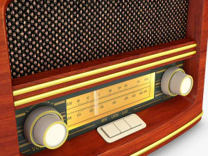 retro radio auna belle 3D Model