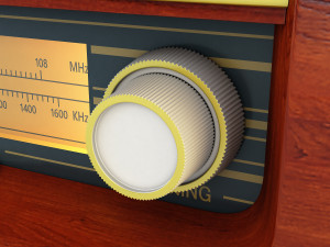 retro radio auna belle 3D Model