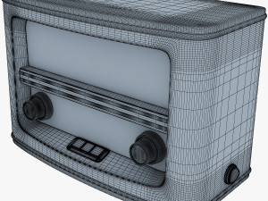 retro radio auna belle 3D Model