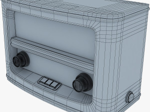 retro radio auna belle 3D Model