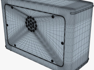 retro radio auna belle 3D Model