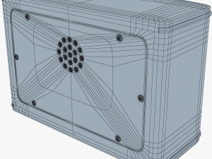 retro radio auna belle 3D Model