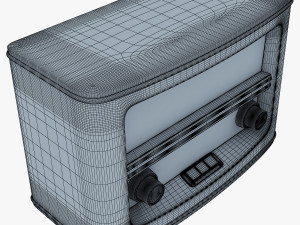 retro radio auna belle 3D Model