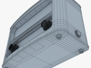 retro radio auna belle 3D Model