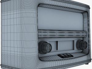 retro radio auna belle 3D Model