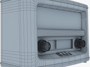 retro radio auna belle 3D Model