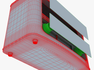retro radio auna belle 3D Model