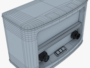 retro radio auna belle 3D Model