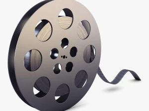 video film reel 35mm v 1 3D Model