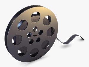 video film reel 35mm v 1 3D Model