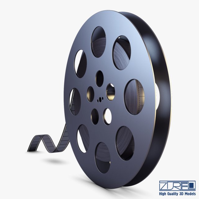video film reel 35mm v 1 3D Model in Other 3DExport
