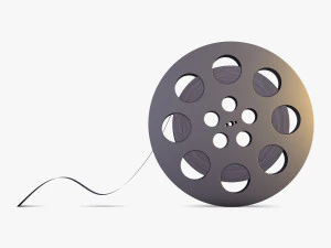 video film reel 35mm v 1 3D Model