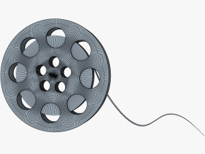 video film reel 35mm v 1 Modelo 3D