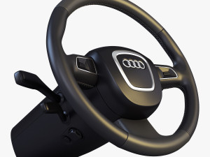steering wheel audi q7 patrick hellmann 3D Model