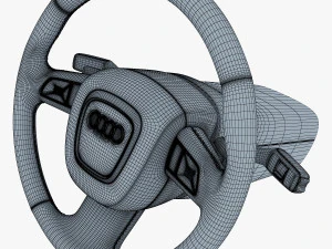 steering wheel audi q7 patrick hellmann 3D Model