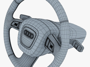 steering wheel audi q7 patrick hellmann 3D Model