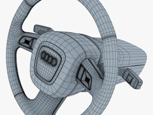 steering wheel audi q7 patrick hellmann 3D Model