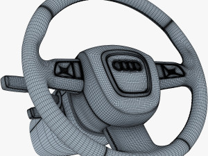 steering wheel audi q7 patrick hellmann 3D Model