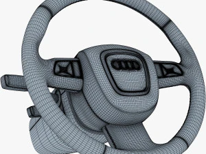 steering wheel audi q7 patrick hellmann 3D Model
