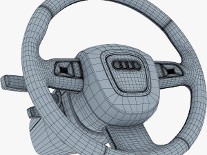 steering wheel audi q7 patrick hellmann 3D Model